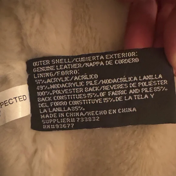 Shearling Coat Sheepskin Real Leather Jacket for Women Bomber Aviator unisex - Picture 4 of 10